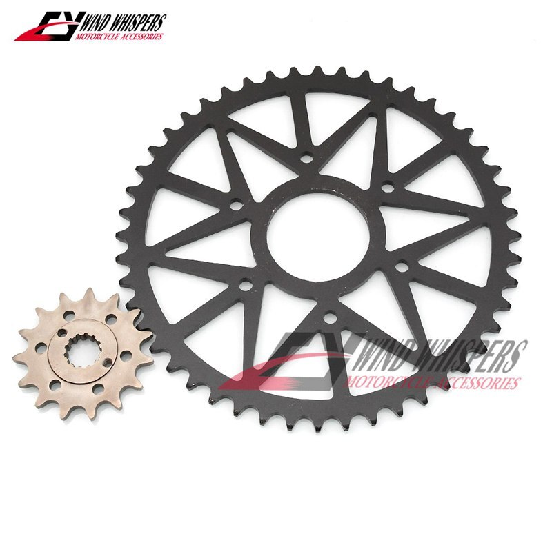 48t/15t 520 motorsykkel foran bak kjedehjul til ktm 390 hertug 390 rc 390 rc r