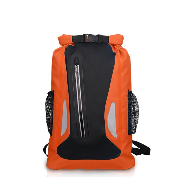 Outdoor Dry Bag Backpack Waterproof 500D PVC backpack for Kayaking Boating Hiking Camping Fishing Sports: Orange
