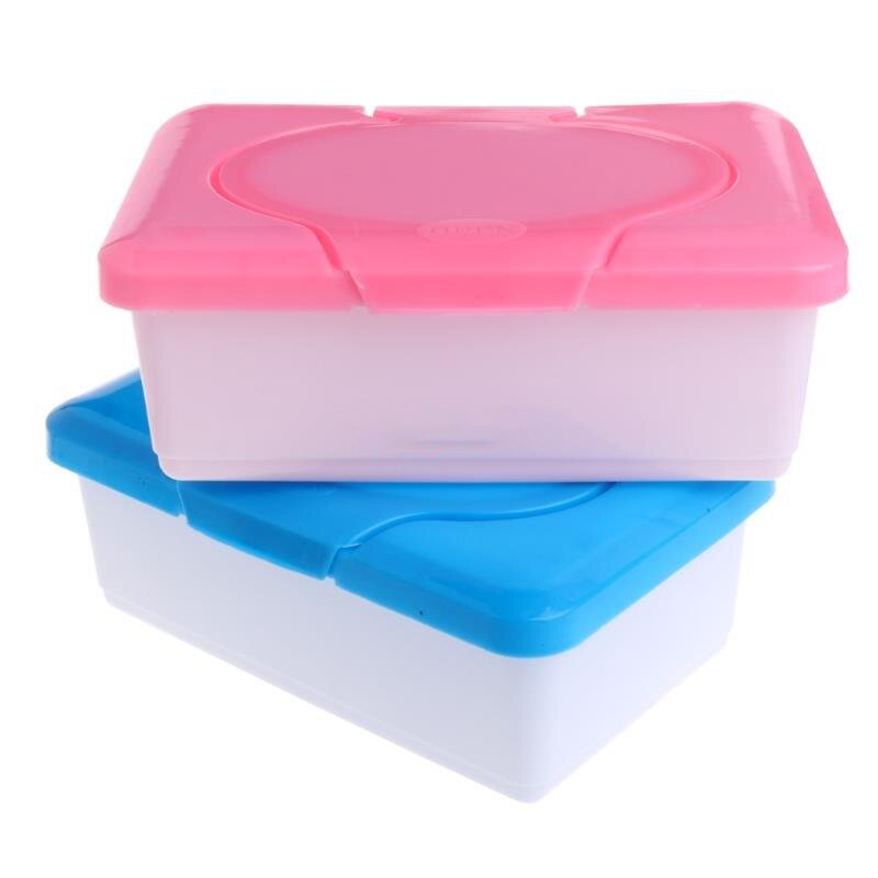 Droog Nat Tissue Papier Doos Plastic Case Real Tissue Case Babydoekjes Servet Druk Pop-Up Thuis tissue Houder Accessoires