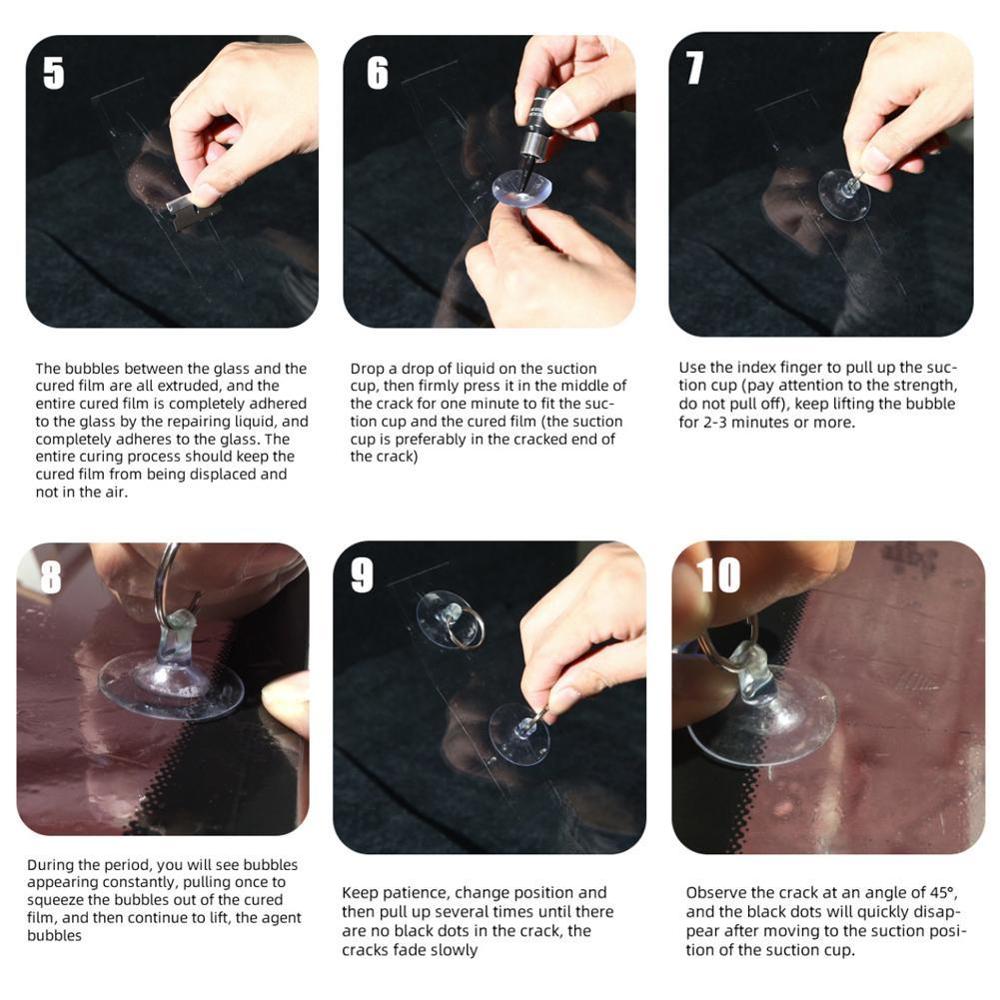 Car Windshield Repair Kit Glass Windscreen Restore Repairing Tools Set UV Light DIY Car Auto Kit Glass for Chip Crack