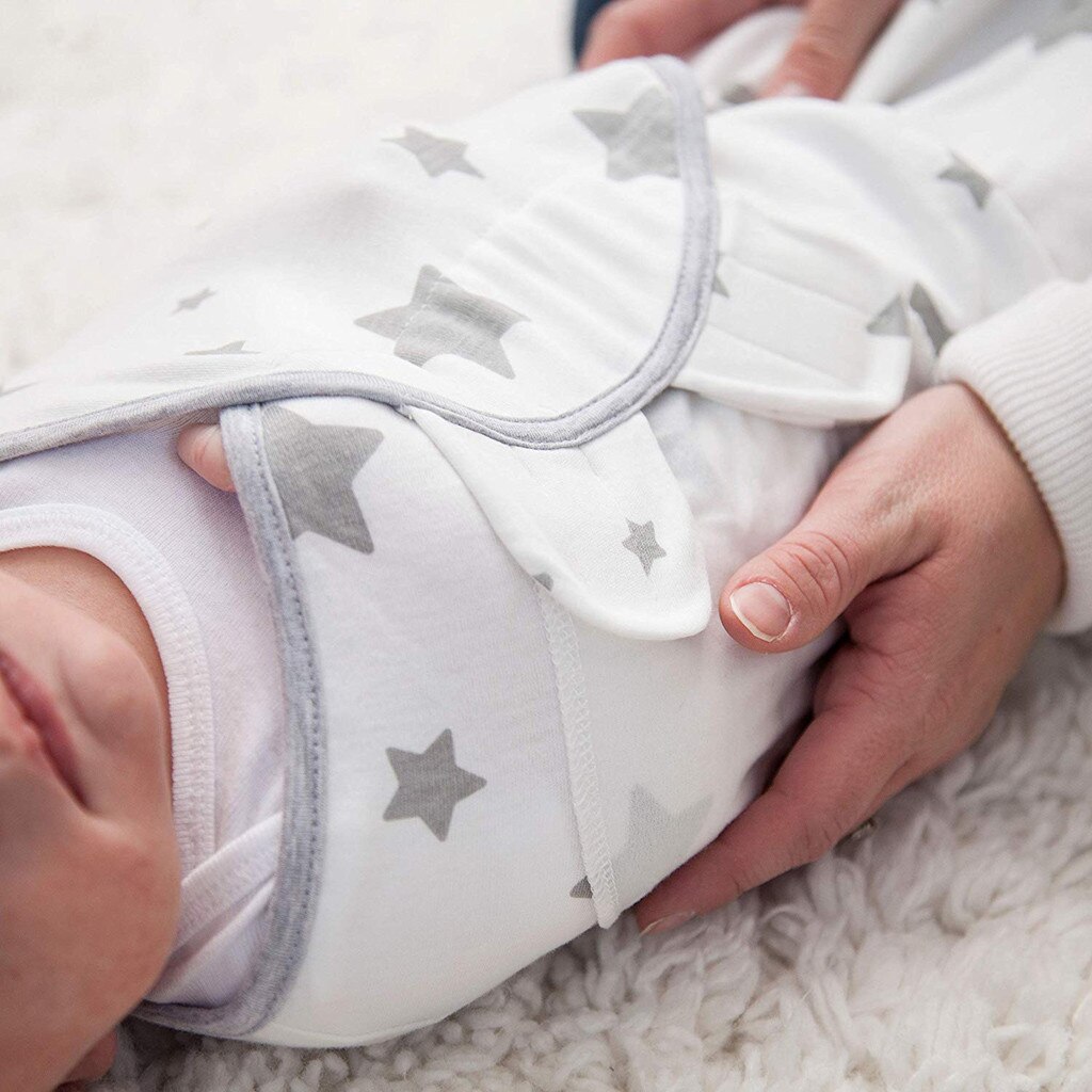 Pasgeboren Baby Slaapzak Inbakeren Handdoek Deken Dunne Organische Sterren Slaapzak Pasgeboren Inbakeren Deken Voor 0-3 maand – Vicedeal