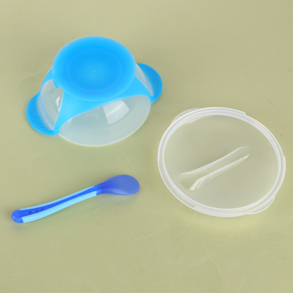 Baby Tableware Dinnerware Suction Bowl with Temperature Sensing Spoon baby food toddler boy girl dinner Feeding Bowls dishes