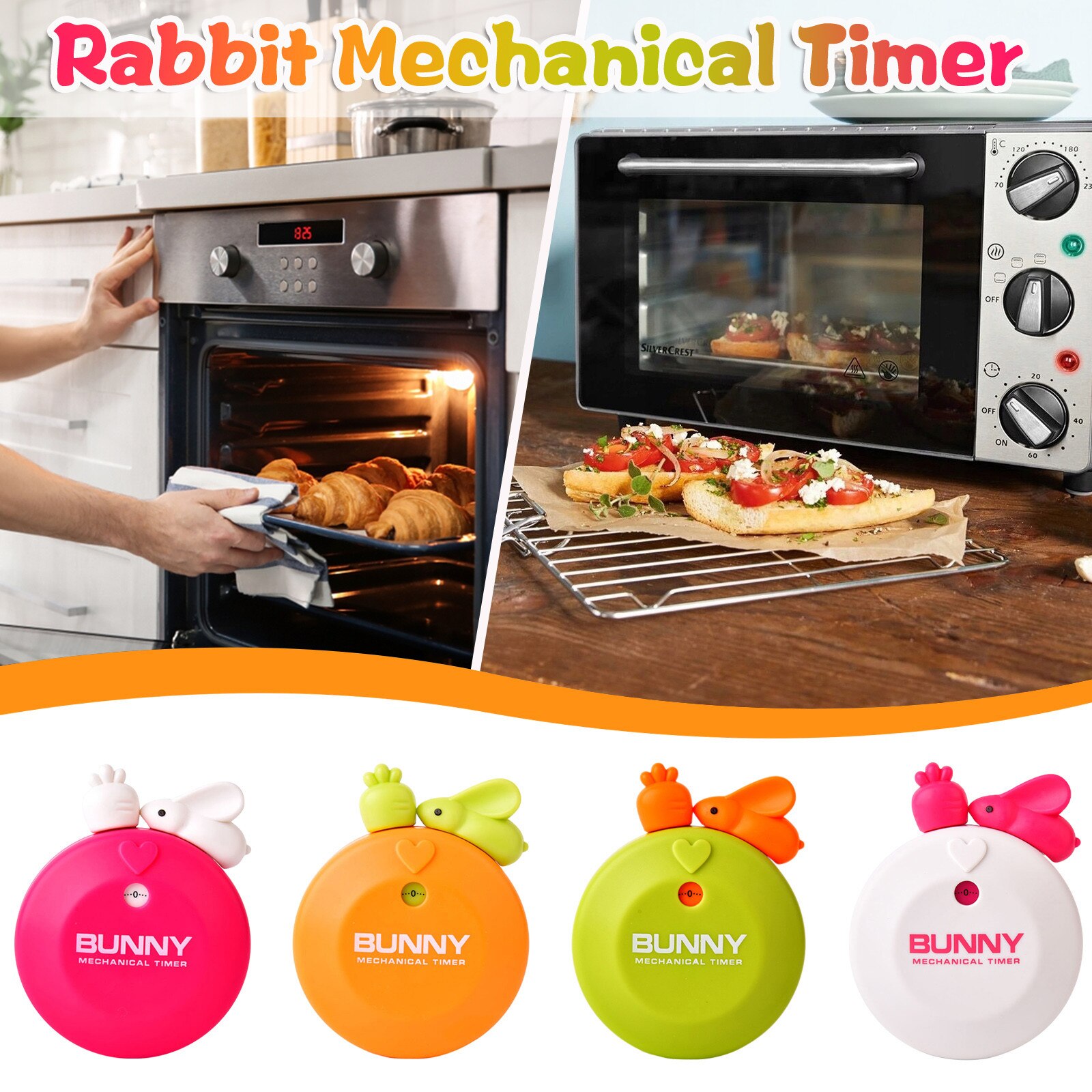 Funny Dog Mechanical Timer Kitchen 60 Minute Cooking Mechanical Home Decoration Cute Animals Dogs Kitchen Decoration