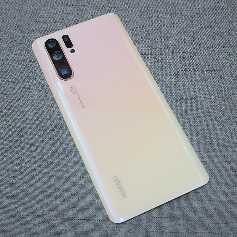 Original Huawei P30 Profi P 30 Zurück Batterie Abdeckung Hinten Glas Tür Gehäbenutzen Ersatz Tafel fallen Für p30Profi Mit Kamera objektiv &Ampere; Logo: P30-Weiß