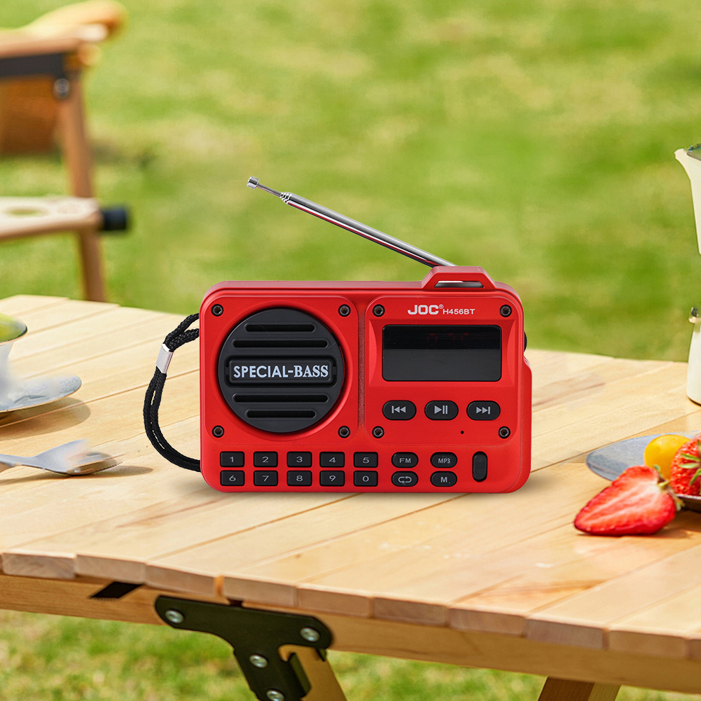 Portable Digital FM Radio Rechargeable Digital Radio Recorder with LED Display for Home Travel for Seniors Elderly