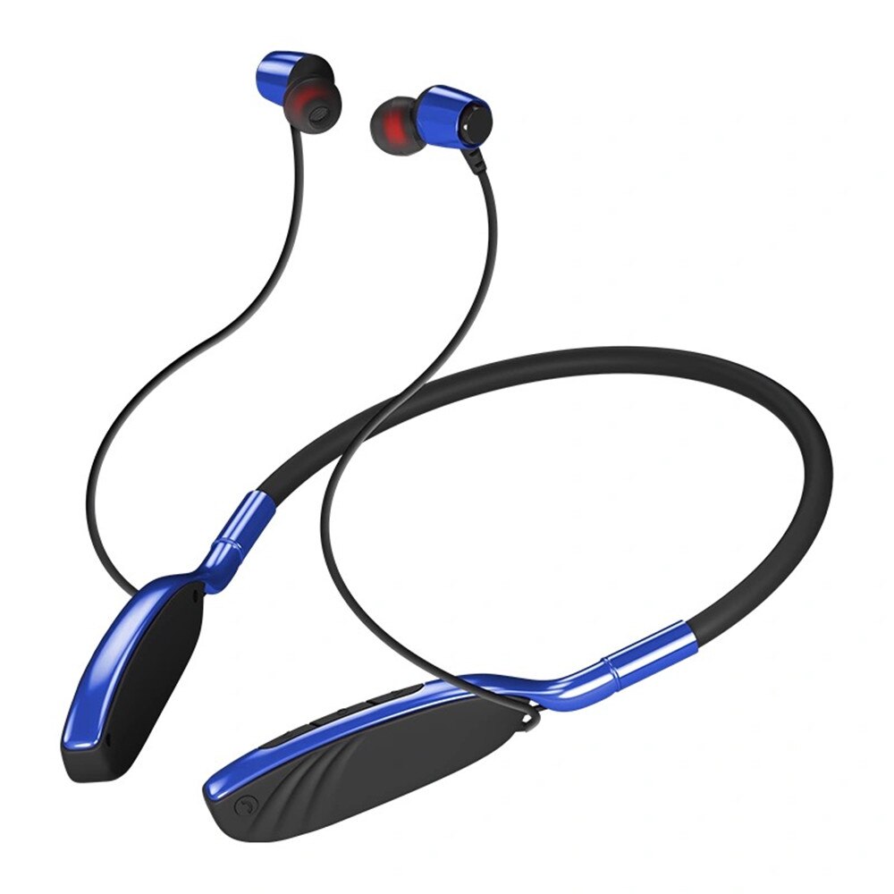 Xiaomi Wireless Hanging Neck Metal Sports Earphone Bluetooth 5.0 Stereo Subwoofer Magnetic Headphone With Microphone Sweat Proof: Blue