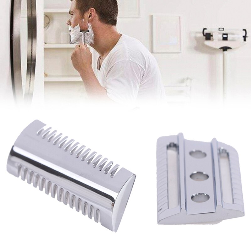Chrome Slant Safety Razor Replacement Head Original Shaver Shaving Parts For Men