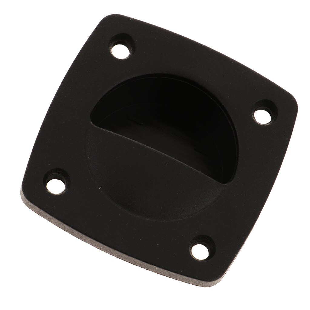 Black Plastic Trap Door Flush Ring Pull Handle For Chest Cellar Flap Doors Folding Cabinet Kitchen Drawer Door Box Kitchen