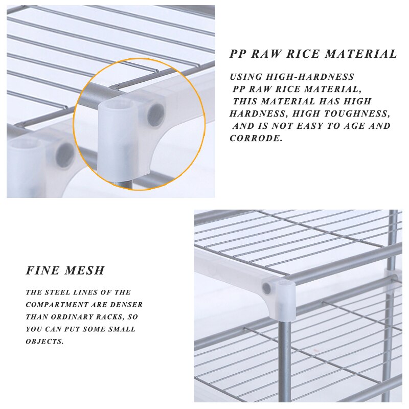 Over The Rack 2-Layer Microwave Oven Stand Spice Rack Bathroom Supplies Holder Stainless Steel Assembled Kitchen Organizer Shelf