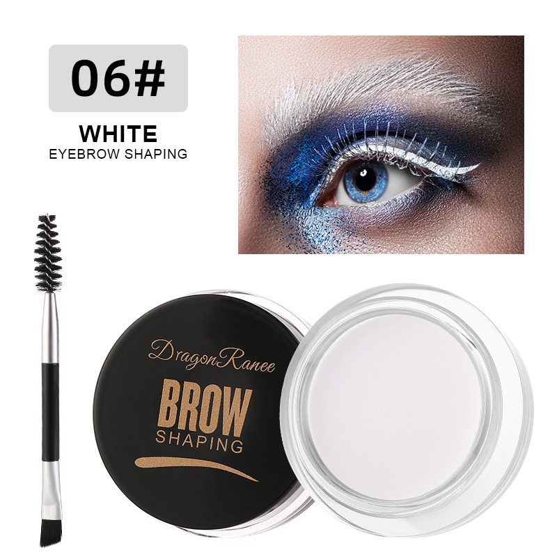 6-farbiges wild Augenbraue Styling Augenbrauencreme Styling Augenbrauengel Seifenwachs Weiße Augenbrauen Creme Frau machen-hoch-Werkzeug