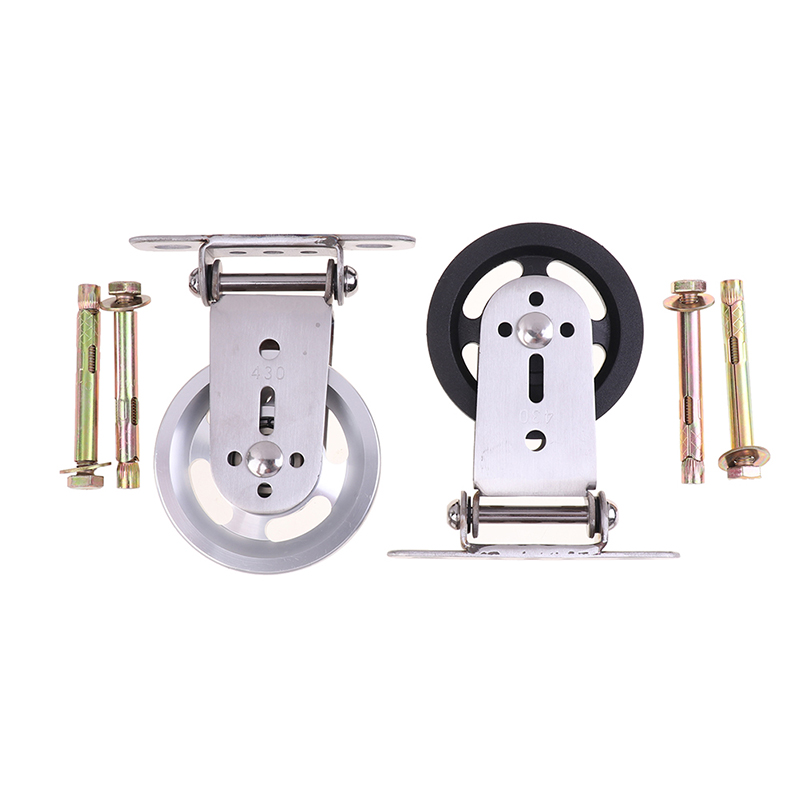 1set Wall-mounted Gym Home Rotating Silent Pulley DIY Lat Lift Cable System Wheel Gym Equipment Accessories