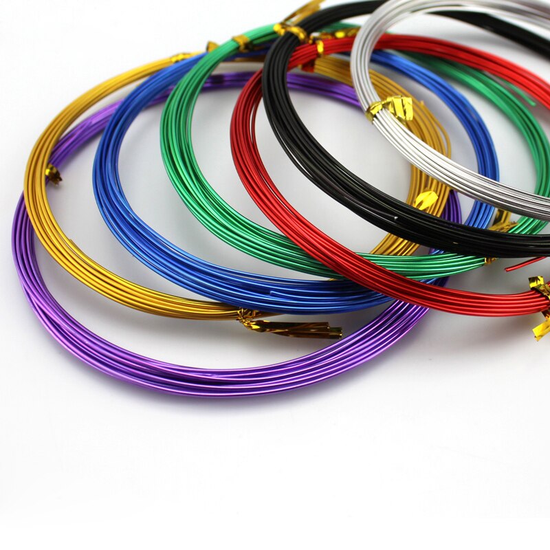 Diameter 1mm color aluminum wire DIY hand soft aluminum wire model making accessories fine aluminum wire