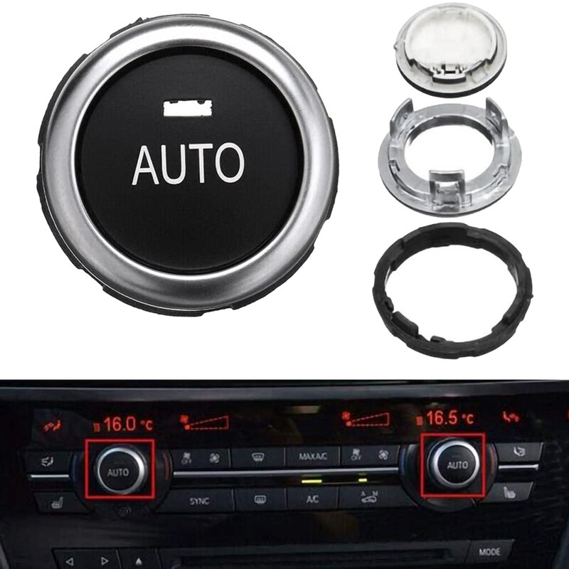 Bil temperatur justering bryter knott a/c klimaanlegg knott for-bmw 5 6 7 serie  x5 x6 f10 f07 f11 f01 f15 f16
