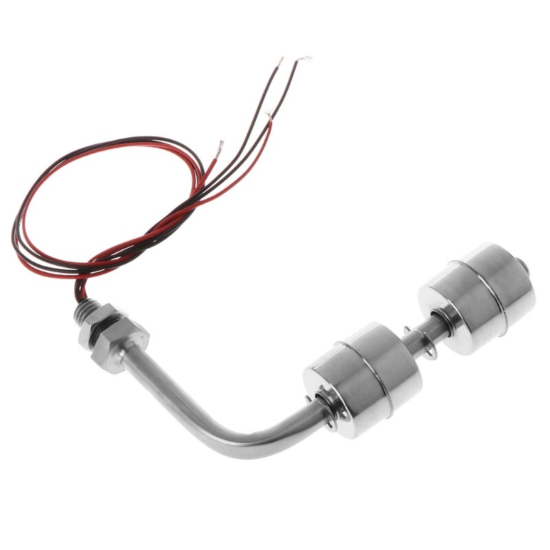Stainless Steel Right Angle Water Level Sensor Liquid Float Switch for Tank Pool Water Float Switch 10W