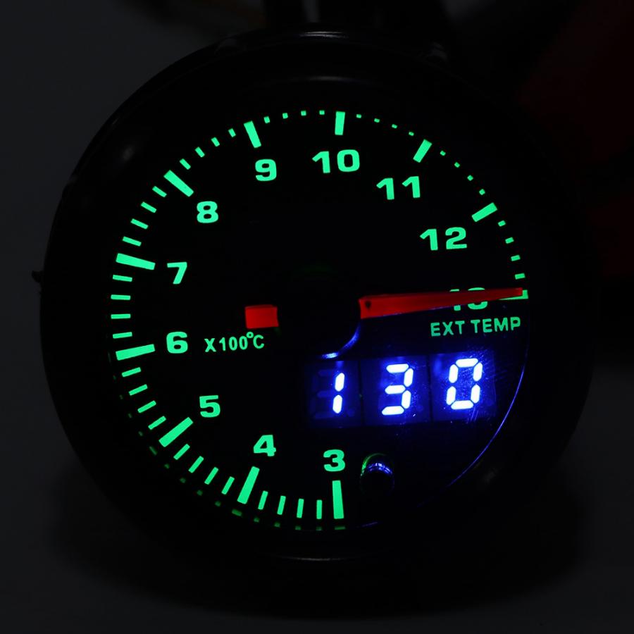2in Universal Exhaust Temperature Gauge Meter Pointer Digital LED Display car accessories exhaust meter