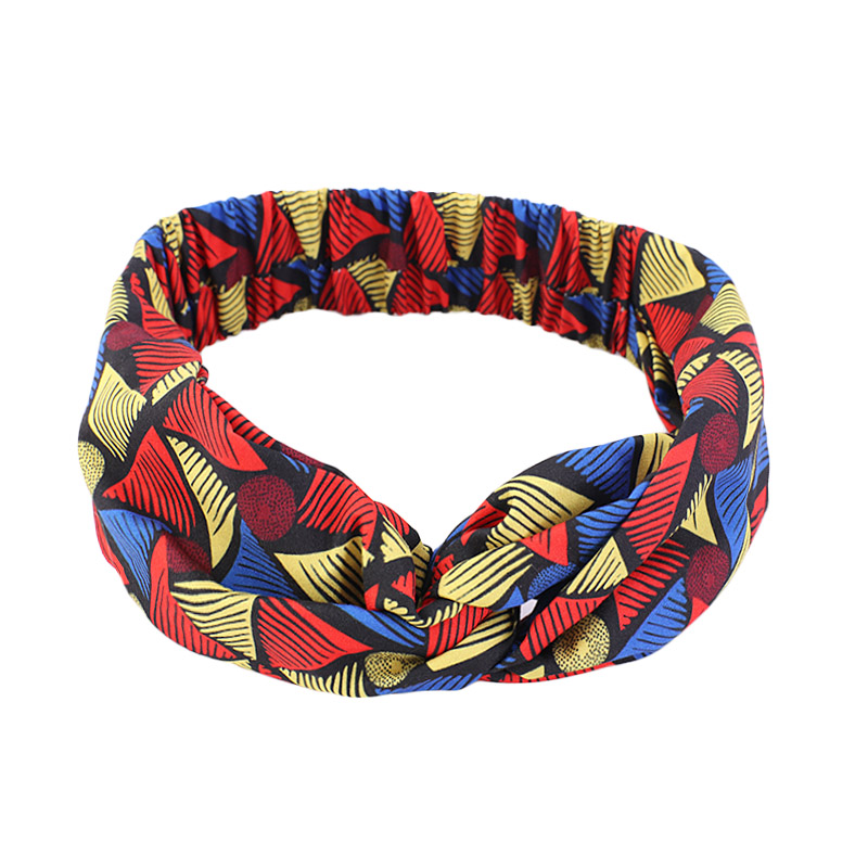 Afrikaanse Gedrukt Twist Hoofdband Vrouwen Sport Elastische Headwrap Haar Sjaal Breed Stretch Haarband Bandana Haaraccessoires