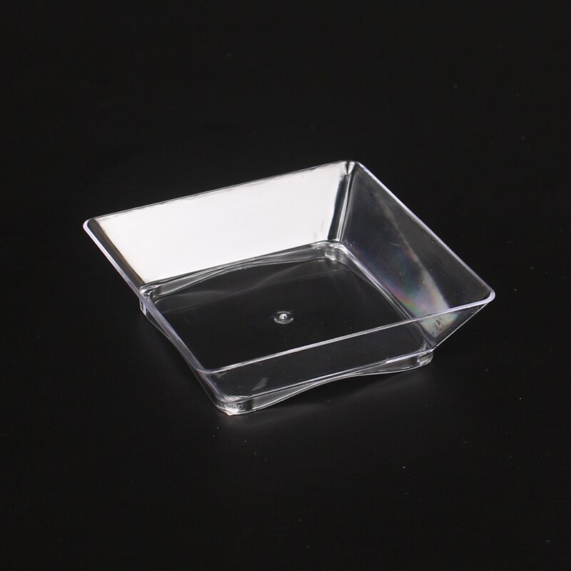 mini plast dessertretter smaksprøver shotglass klar kaketallerken til buffet fest bryllup valentinsdag ordning
