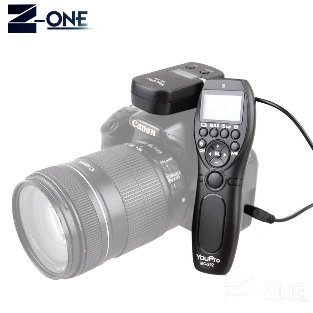 YouPro MC-292 S1 Wireless Timer Remote Control Shutter Release for Sony A900 A850 A700 A580 A550 A950 A99 A77 A57 A55 A35 A33