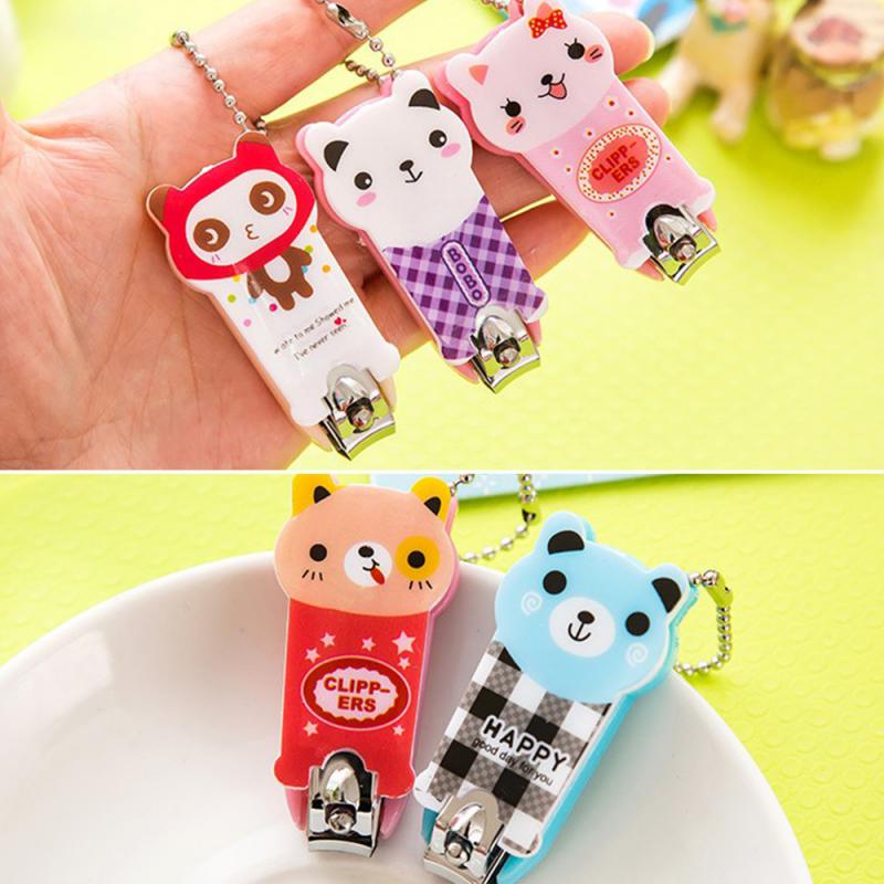 1Pcs Cartoon Roestvrij Staal Nagelknipper Leuke Pasgeboren Baby Vinger Trimmer Baby Clippers Schaar Baby Nail Care Nail Cutters