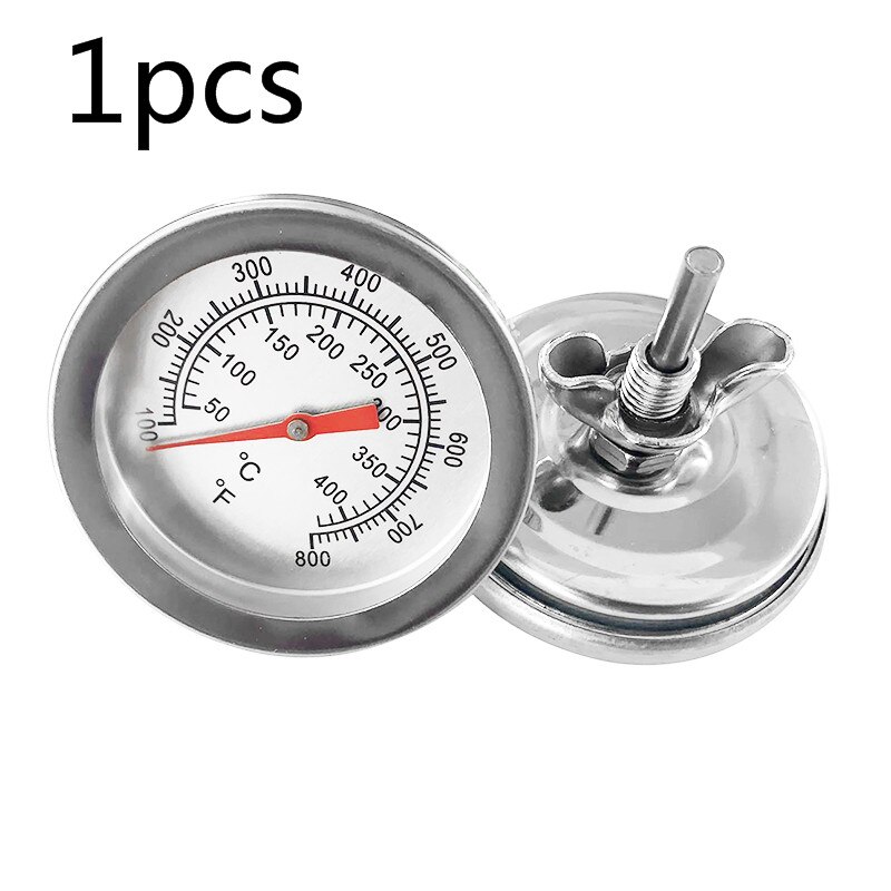 50℃~550℃ Stainless Steel Barbecue BBQ Smoker Grill Thermometer Temperature Gauge Celsius Household Thermometers: Default Title