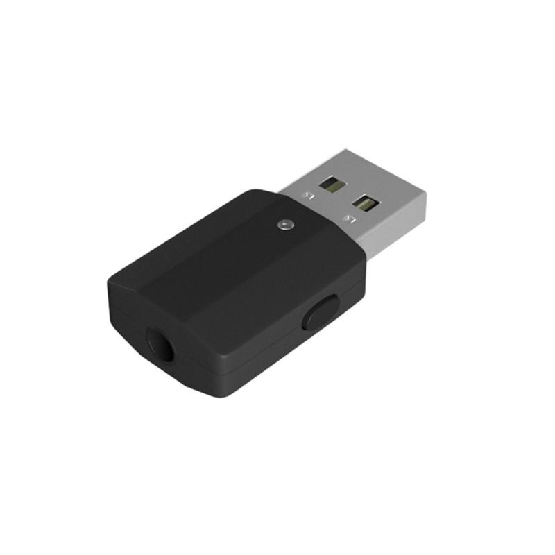 USB Bluetooth Transmitter Receiver 2-in-1 Wireless Audio Adapter Bluetooth 5.0 Portable 3.5mm AUX Wireless Adapter