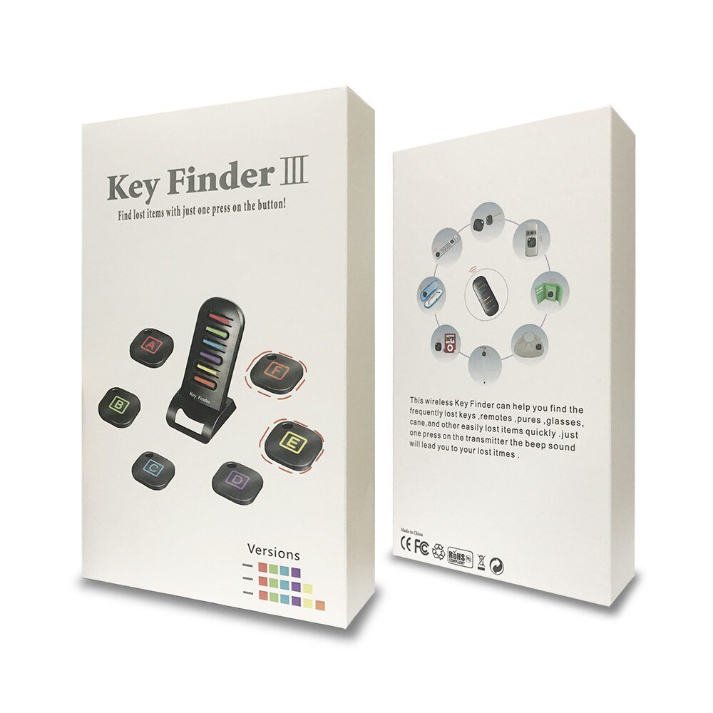 Wireless remote radio frequency key finder locator for wallet, phone, glasses, luggage pet tracker, suitable for for famil
