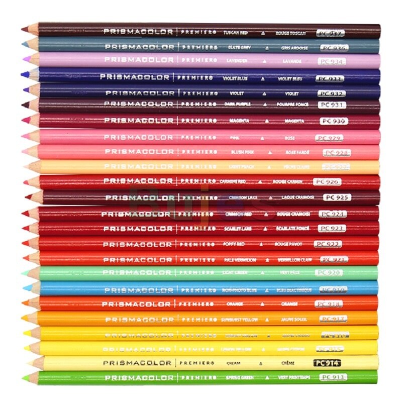 Original Prismacolor premier Oily Colored Pencils Single color PC913-937 Water Color Lapices Lapis De Cor For Adult Coloring
