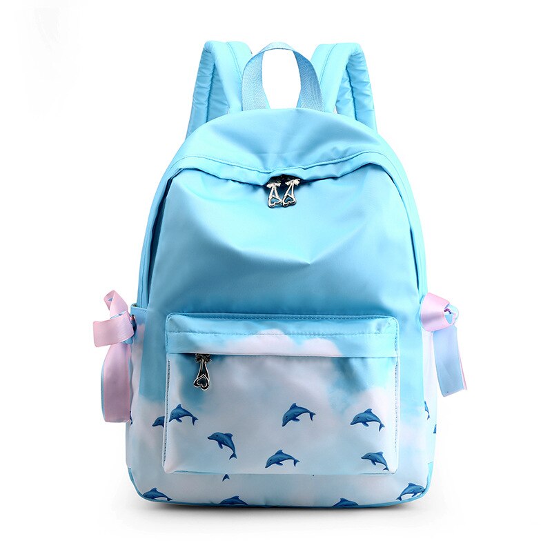Di modo Zainetto in nylon per La Ragazza Ragazzo Bambini Della Primaria di Alta Sacchetto di Libro di Scuola di Buona Qualità Stampato Colorato Personalizzato Zaino