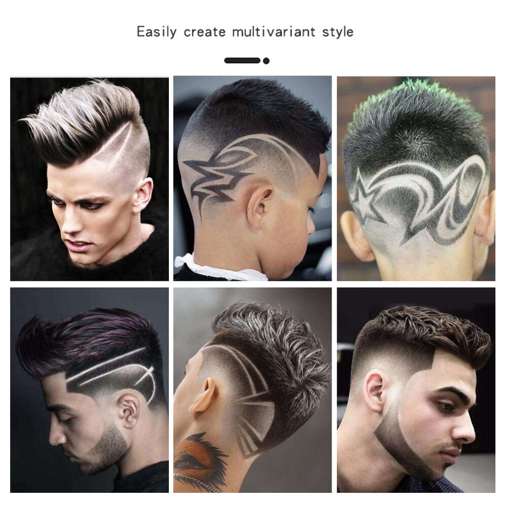 Tondeuse professionnelle sans fil pour hommes, rasoir pour rasage et barbe et finition de précision, Machine pour couper les cheveux