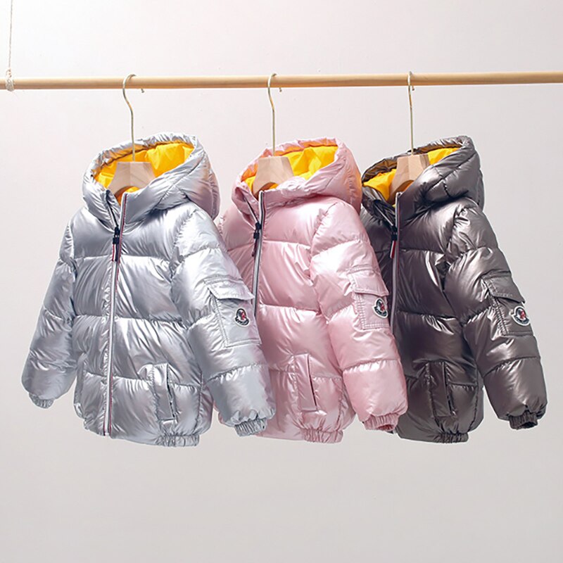 Chaquetas de plumón gruesas para niños y niñas, abrigos cálidos a la , prendas de vestir de 2 a 11 años, Otoño e Invierno