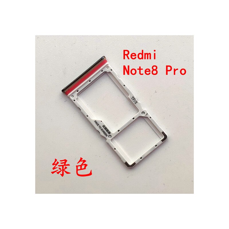 per Xiaomi Redmi Nota 8 pro Supporto del Vassoio Della Carta micro SIM di Nano SIM SD carta fessura per Scheda Adattatore Del Supporto di Riparazione pezzi di Ricambio