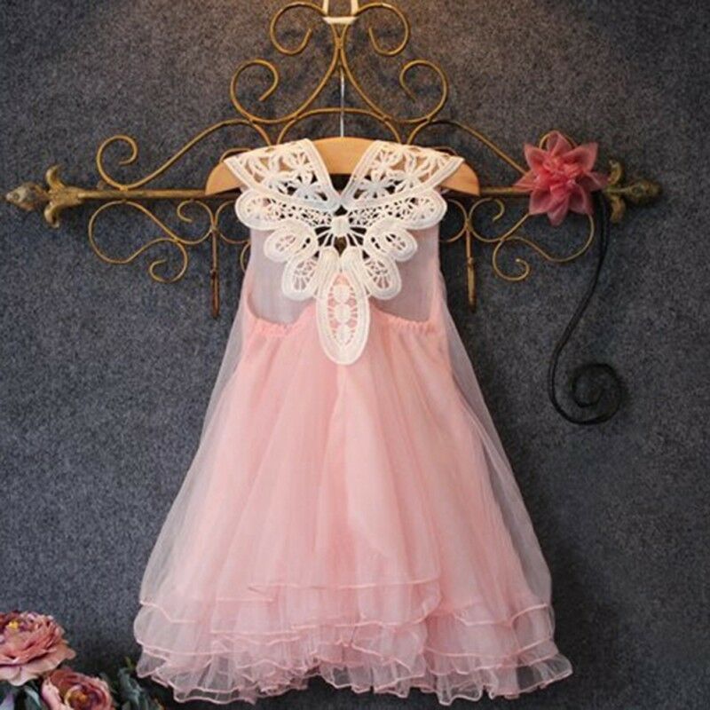 3-7 Jaar Kinderen Kids Kleding Baby Meisjes Zomer Jurk Kant Bloem Tutu Prinses Jurken Meisjes Outfits Vestidos