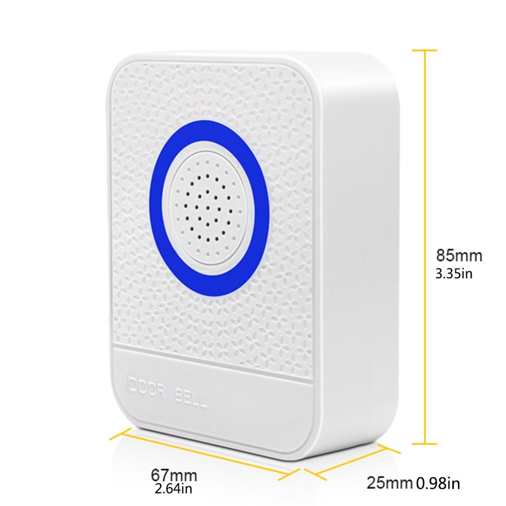 Wireless Home Office Doorbell 38 Tunes Digital Remote Control Door Bell Doorbell