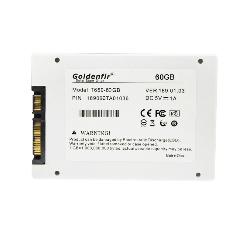 Goldenfir laagste prijs SSD 60GB 32GB 120GB 240GB SSD drive voor laptop 60GB SSD 32GB 16GB 2.5inch Sata2 harde schijf 120GB