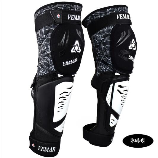VEMAR Motorrad Mtb Knie Pads Moto draussen Sport Schutz Feuerfeste Anti-Herbst Moto-Cross Radfahren Schutz Ausrügestochen setzt: E01-Weiß
