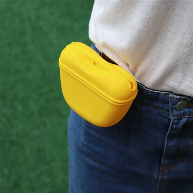 Pet Portable szkolenia psów talia torba Treat Snack Bait psy posłuszeństwo zwinność pokrowiec na zewnątrz karma jedzenie nagroda saszetki na pas: A9  Yellow