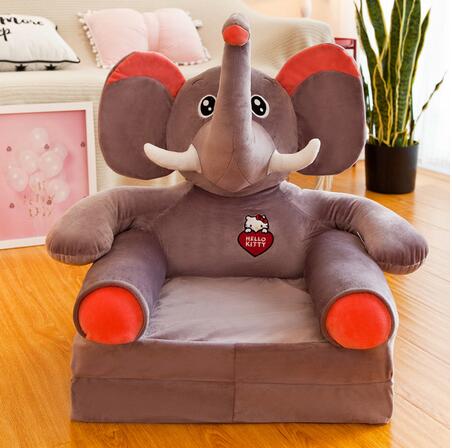 Baby børn sofa kun betræk ingen fyld tegneserie krone sæde børn stol pæn pushud småbørn børn betræk til sofa klap: 8