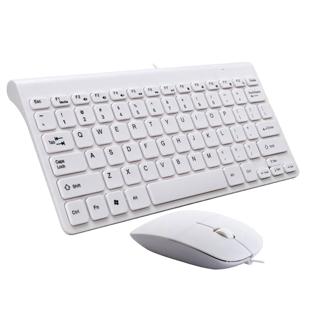 Universal 78 nøgler usb 2.0 kablet gaming tastatur og mus kombinationer hvide bærbare computere tilbehør til windows 98/ se /2000/7/8 mac os