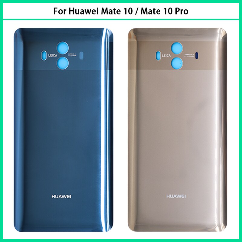 Nieuw Voor Huawei Mate 10 / Mate 10 Pro Batterij Back Cover 3D Glas Panel Mate10 Achter Deur Batterij Behuizing case Lijm Vervangen