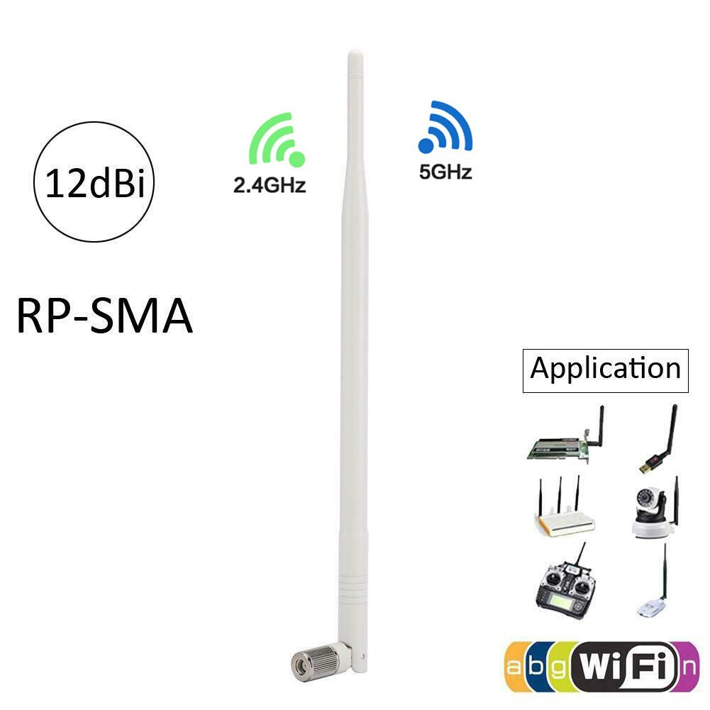 Dual-band WiFi Antenna 295mm Ultra Long 12DBi High Gain Dual Frequency WIFI Antenna SMA Female Head