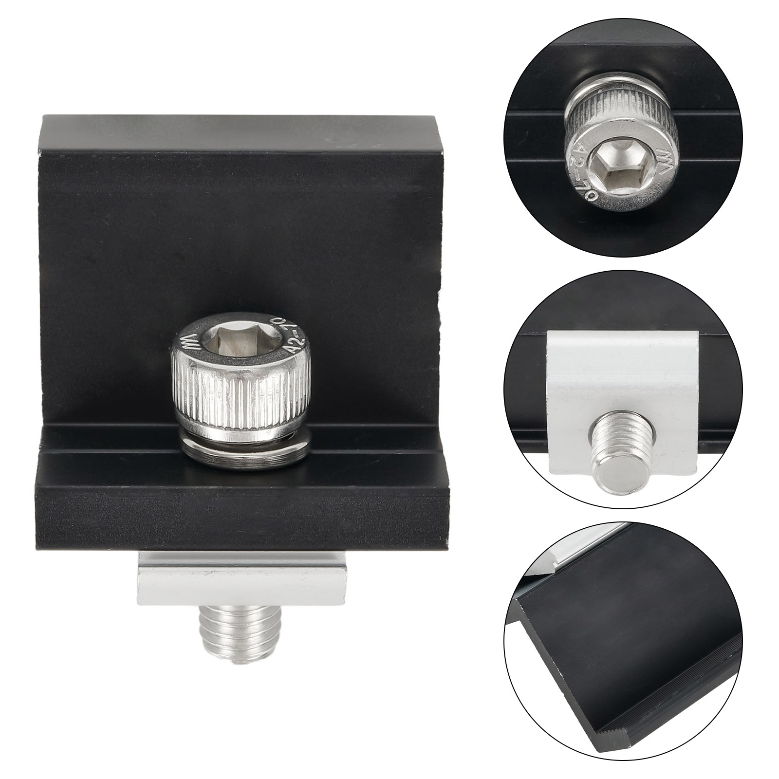 Solar Panel Mounting Fixing Clamp PV End Clamp Middle Clamp Mounting 30mm/35mm PV Panel Clip For Solar Panel