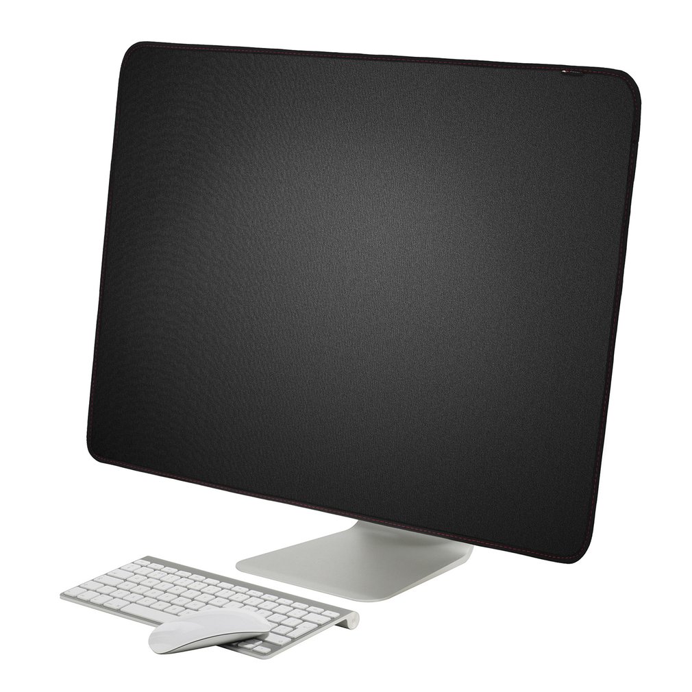 27 inches Black Polyester Computer Monitor Dust Cover Protector without Inner Soft Lining for iMac LCD Screen