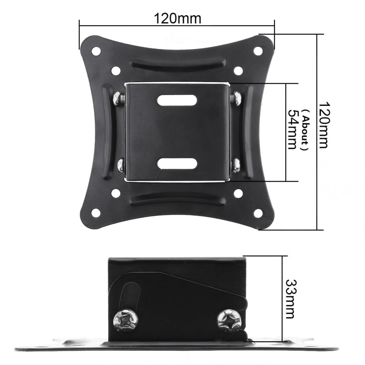 Universele TV Wandmontage Beugel 75/100mm pitch Vaste Platte TV Frame Standhouder Kantelhoek voor 14-26 inch LCD LED Vesa Monitor
