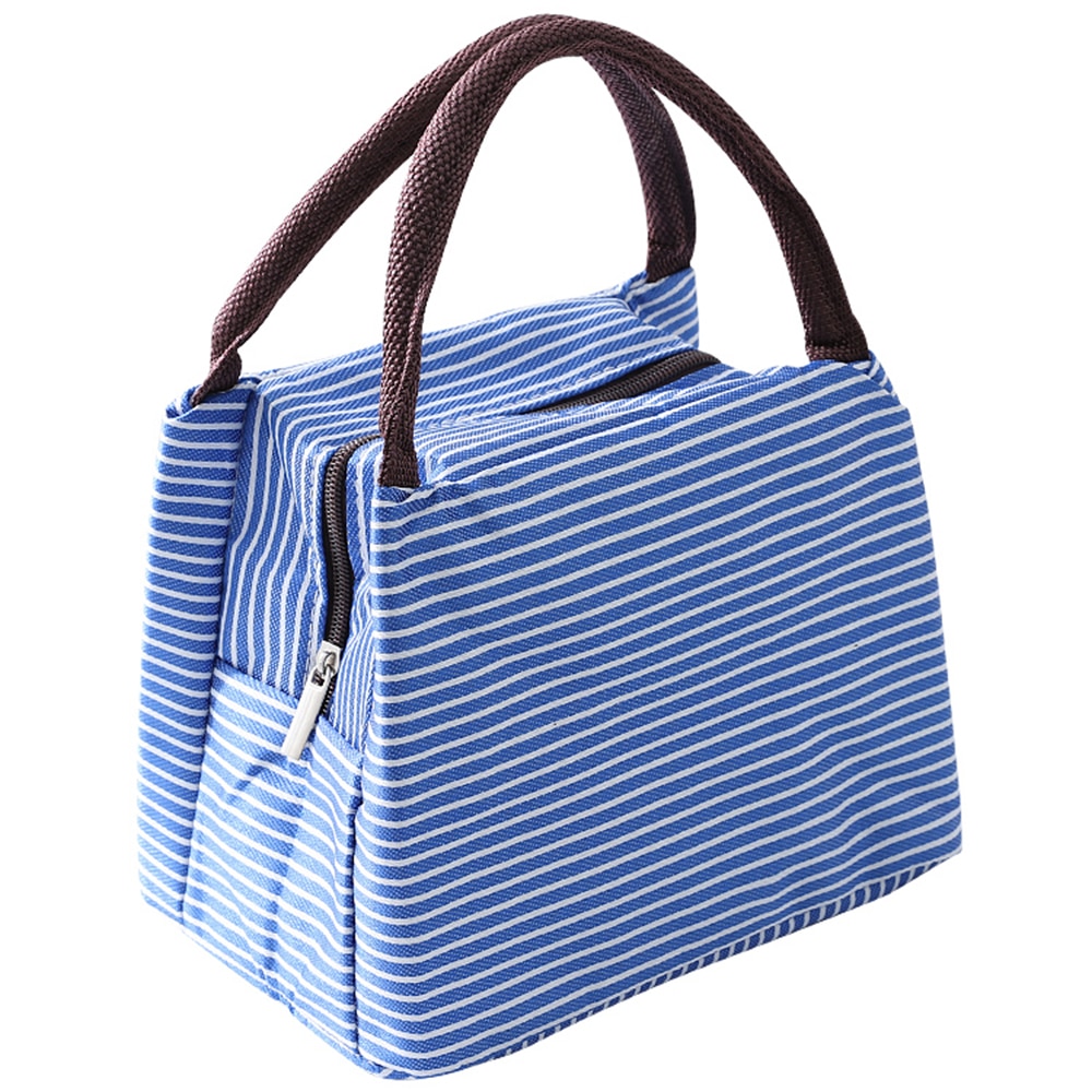 Fiambrera con enfriador de patrón funcional, bolsa de almuerzo de lona aislada portátil, bolsos para la comida de Picnic térmica, bolsos para mujer y niño