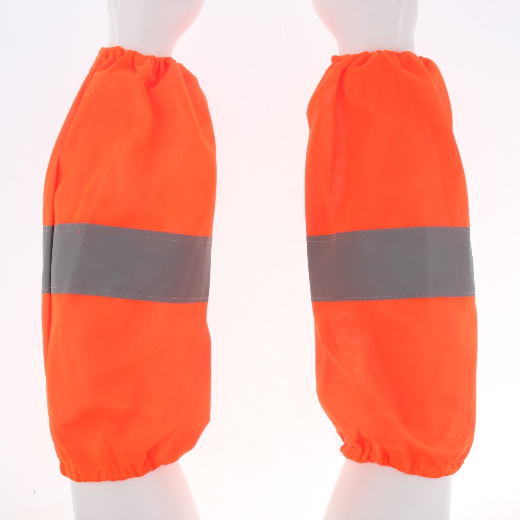 Mangas reflectantes de seguridad para brazo cubiertas trabajo Sleevelet Oversleeve reutilizable, se pliega lo suficientemente pequeño como para encajar en su abrigo bolsillo o bolsa