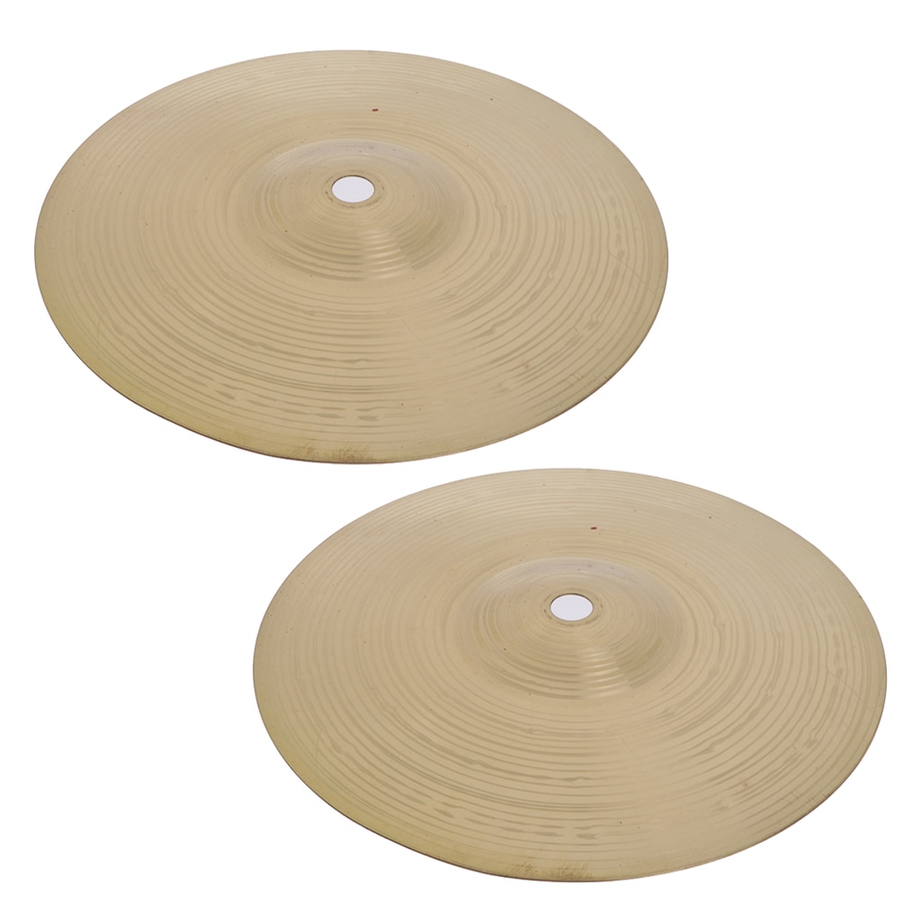 2pcs Alloy Drum Set Hi Hat Cymbals For Drummer Percussion Instrument 8''