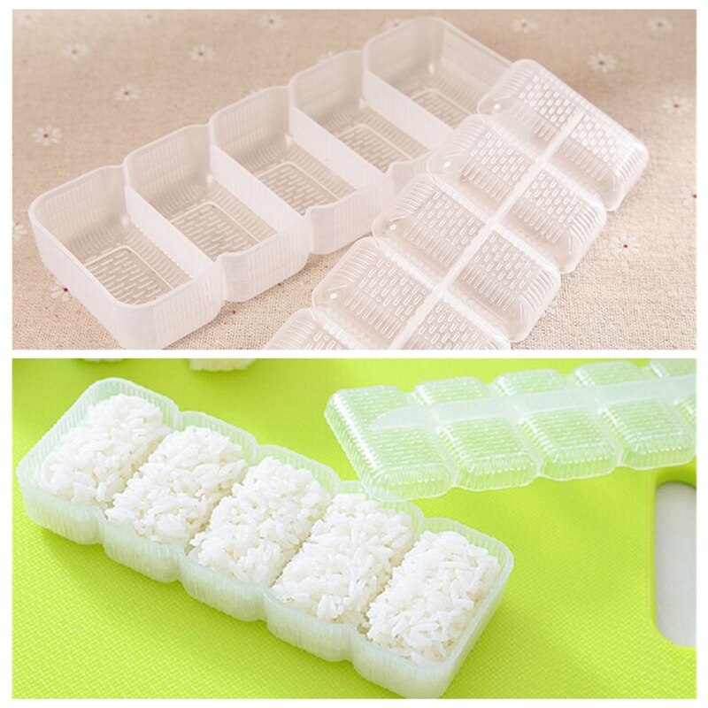 Japan Nigiri Sushi Mold Rice Ball 5 Rolls Maker Non Stick Press Bento Tools