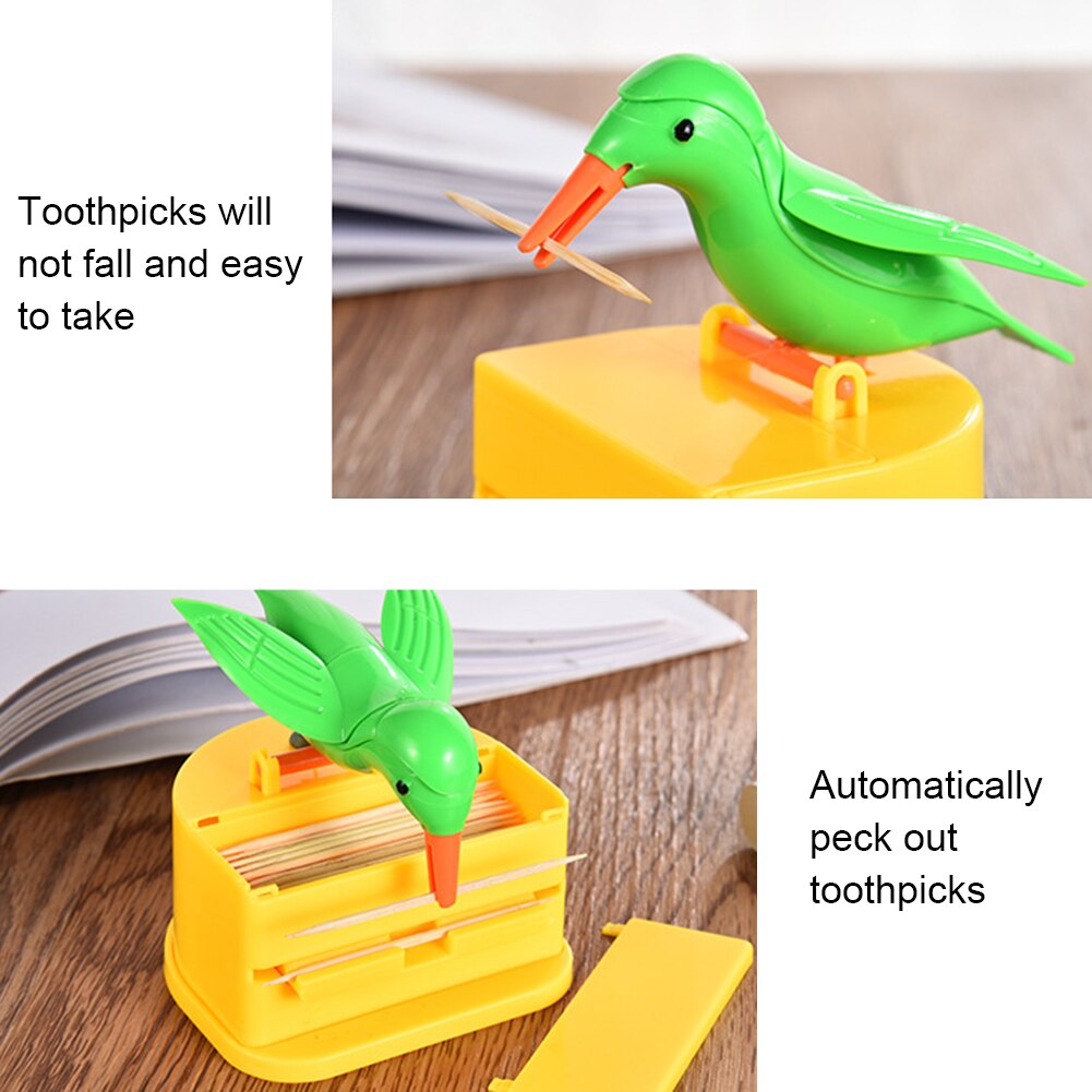 Tandenstokers Houder Leuke Hummingbird Tandenstoker Dispenser Gag Cleaning Tanden Secret Stash Tandenstokers Tandenstoker Case