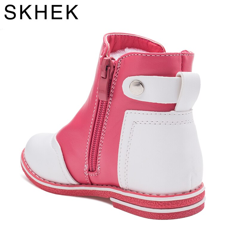 Skhek kinderlaarzen voor schoenen of meisjesjongens kinderen lente met meisjesschoenen voor kinderen enkellaarsjes pu kinderen meisje winter herfst