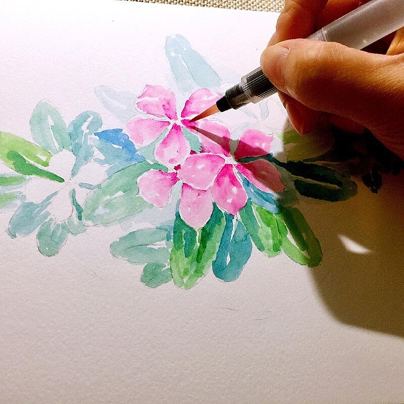 20pcs/Set Calligraphy Pen Art Sets Watercolor Pens Comic Hand-painted Soft Pen Practical Painting Supplies Sets